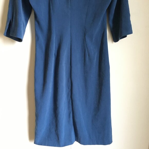 Vintage 90s Garage Soft Faux Suede Long Button Down Dress - Picture 6 of 16